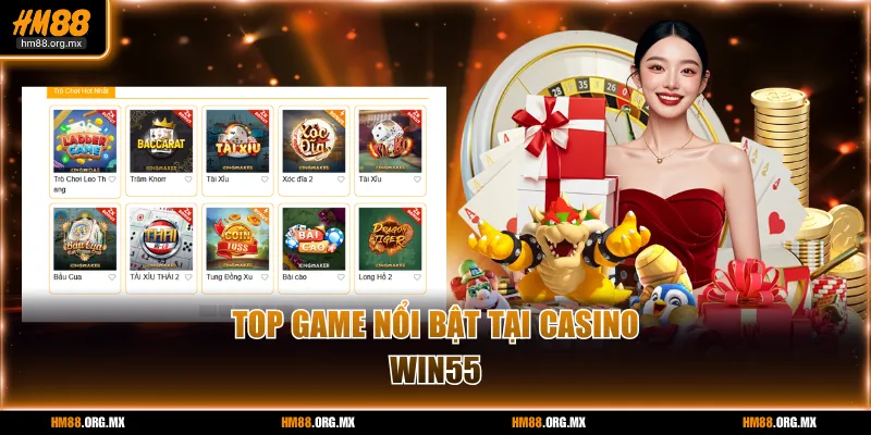 Top game nổi bật không nên bỏ lỡ khi đến với casino HM88  